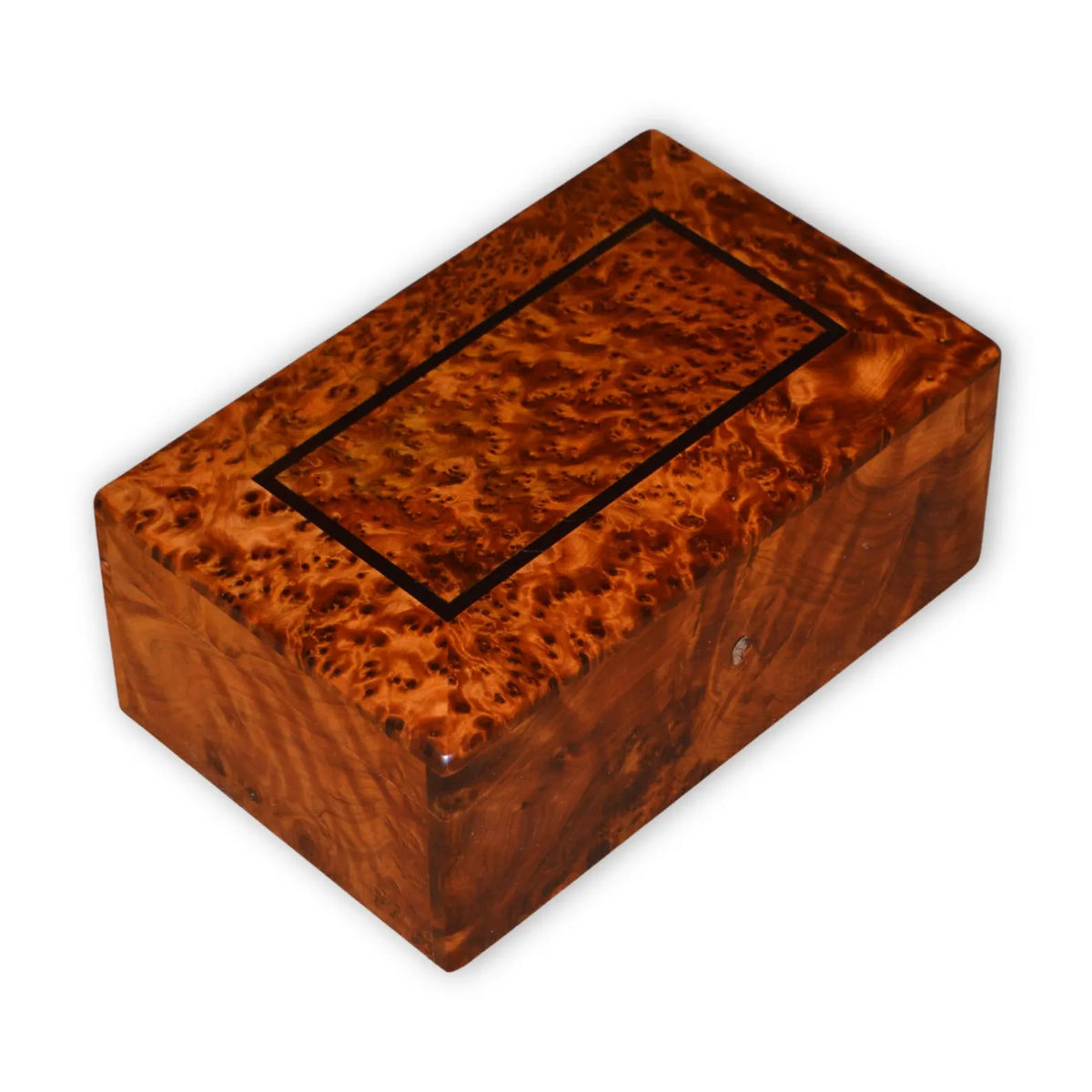 Moroccan Thuya Burl Jewelry Box with Removable Organizer