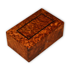 Moroccan Thuya Burl Jewelry Box with Removable Organizer