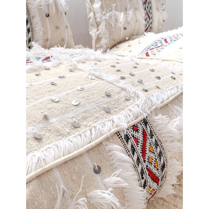 Handcrafted Moroccan Kilim Floor Sofa Set — 14-Piece Artisan Lounge
