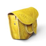 Handcrafted Moroccan Genuine Leather Crossbody Bag – Classic Tooled Design
