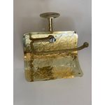 Handcrafted Moroccan Engraved Brass Toilet Paper Holder