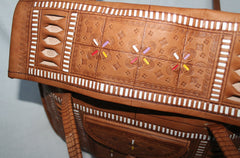 Handcrafted Moroccan Leather Shoulder Bag – Traditional Artisan Design
