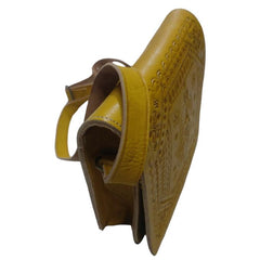 Handcrafted Moroccan Embossed Leather Crossbody Bag