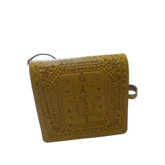 Handcrafted Moroccan Embossed Leather Crossbody Bag