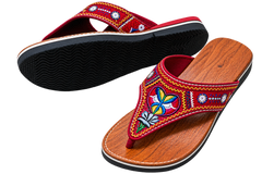 Handcrafted Moroccan Kids Leather Sandals – Amazigh Embroidered