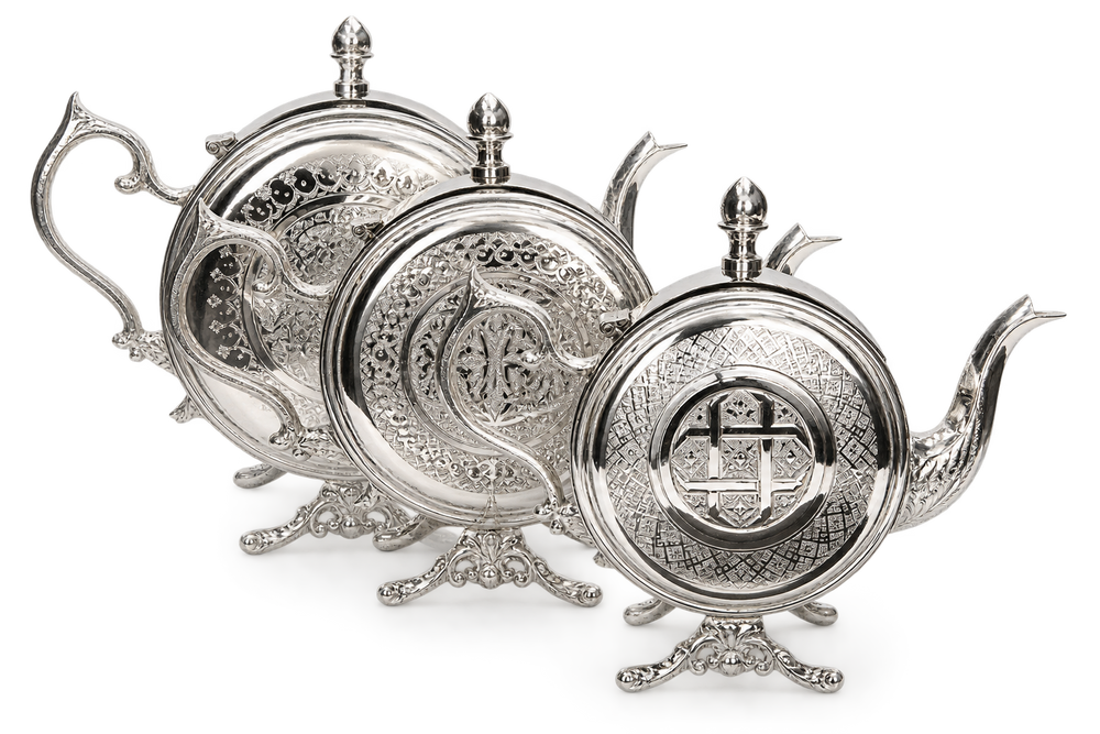 Handcrafted Moroccan Teapot – Traditional Engraved Tea Pot | 3 Sizes or Set of 3