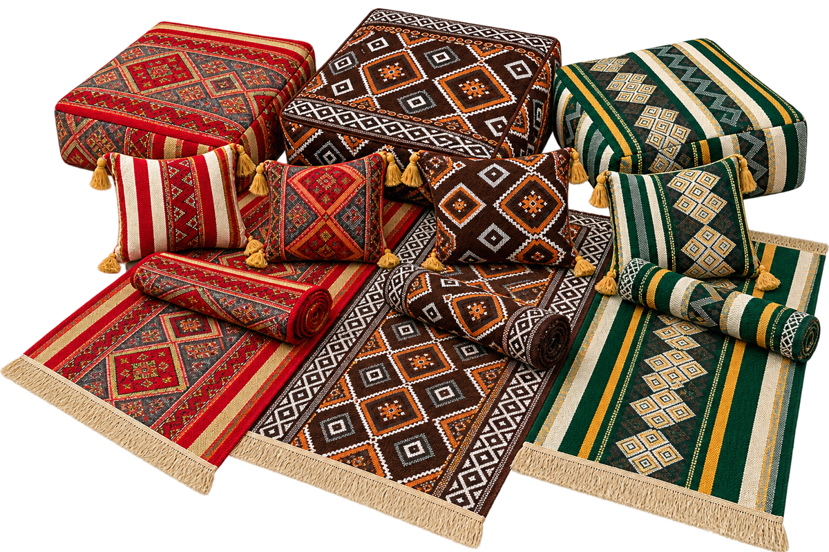 Handwoven Moroccan Amazigh Wool Collection — Build Your Set
