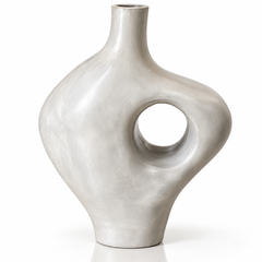 Handcrafted Safi Ceramic Sculptural Vase – Moroccan Artisan Decor