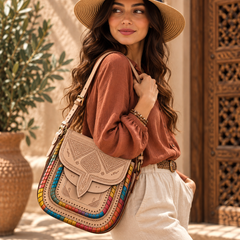 Handcrafted Moroccan Leather Crossbody Bag – Personalized Artisan Bag