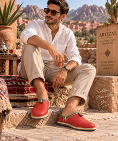Handcrafted Moroccan Amazigh Leather Babouche – Tafraout Women’s Slippers