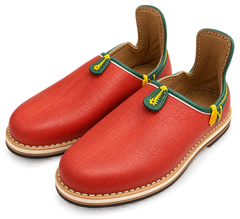 Handcrafted Moroccan Amazigh Leather Babouche – Tafraout Women’s Slippers