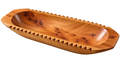 Handcrafted Moroccan Thuya Wood Serving Bowl – Carved Artisan Centerpiece