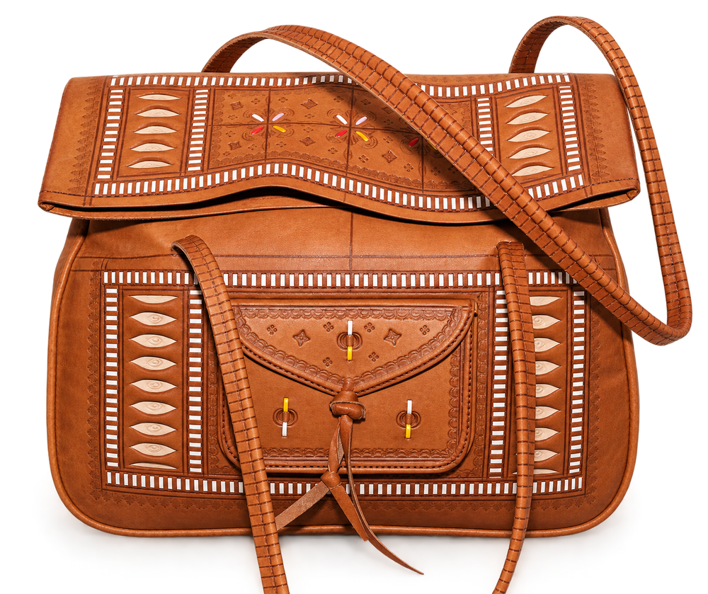 Handcrafted Moroccan Leather Shoulder Bag – Traditional Artisan Design