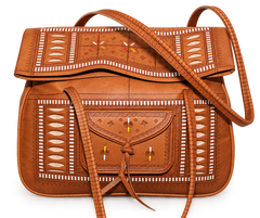 Handcrafted Moroccan Leather Shoulder Bag – Traditional Artisan Design
