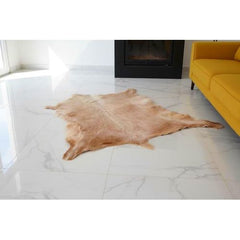 Tapis de peau de chèvre marocaine