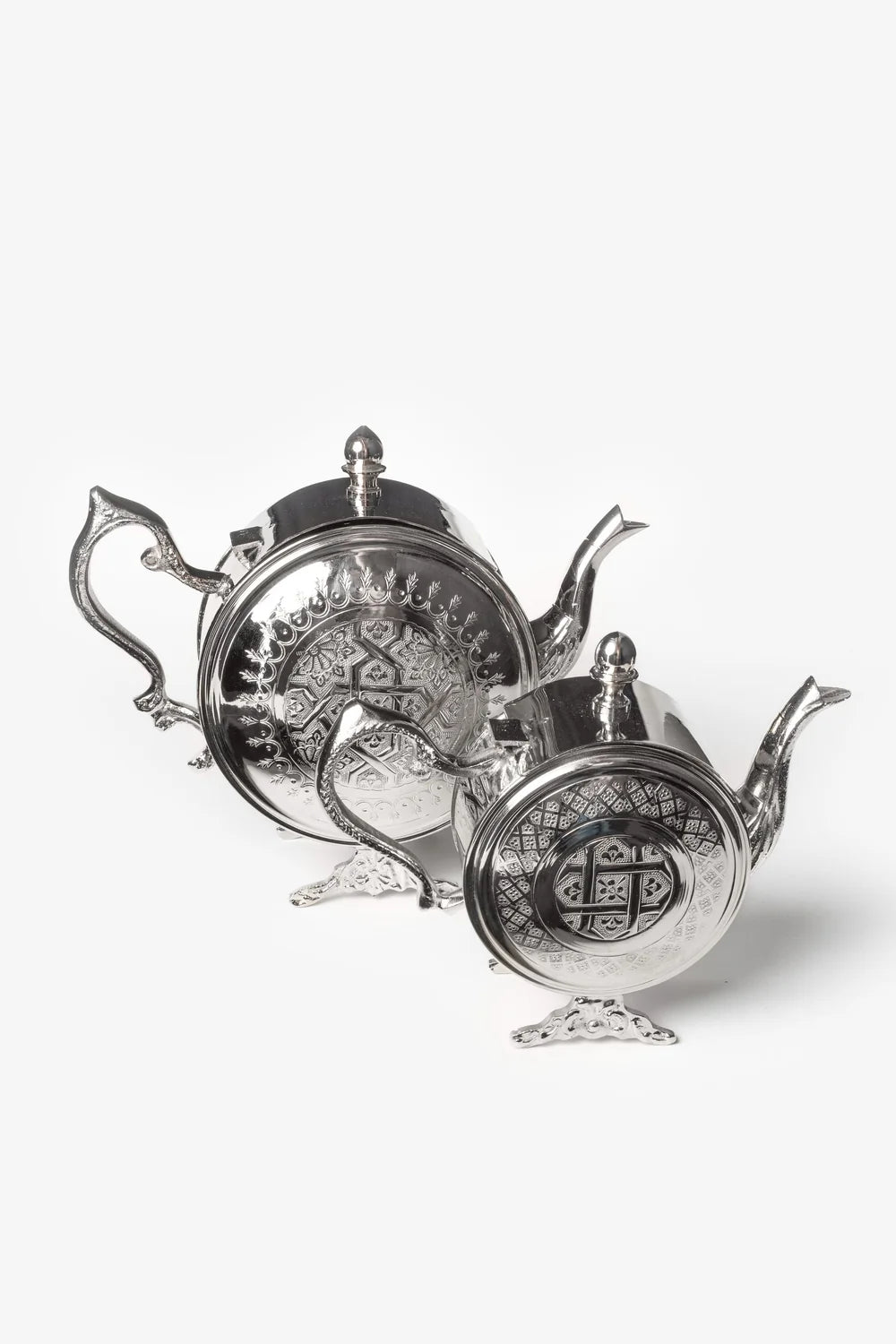 Handcrafted Moroccan Teapot – Traditional Engraved Tea Pot | 3 Sizes or Set of 3