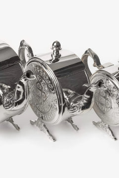 Handcrafted Moroccan Teapot – Traditional Engraved Tea Pot | 3 Sizes or Set of 3
