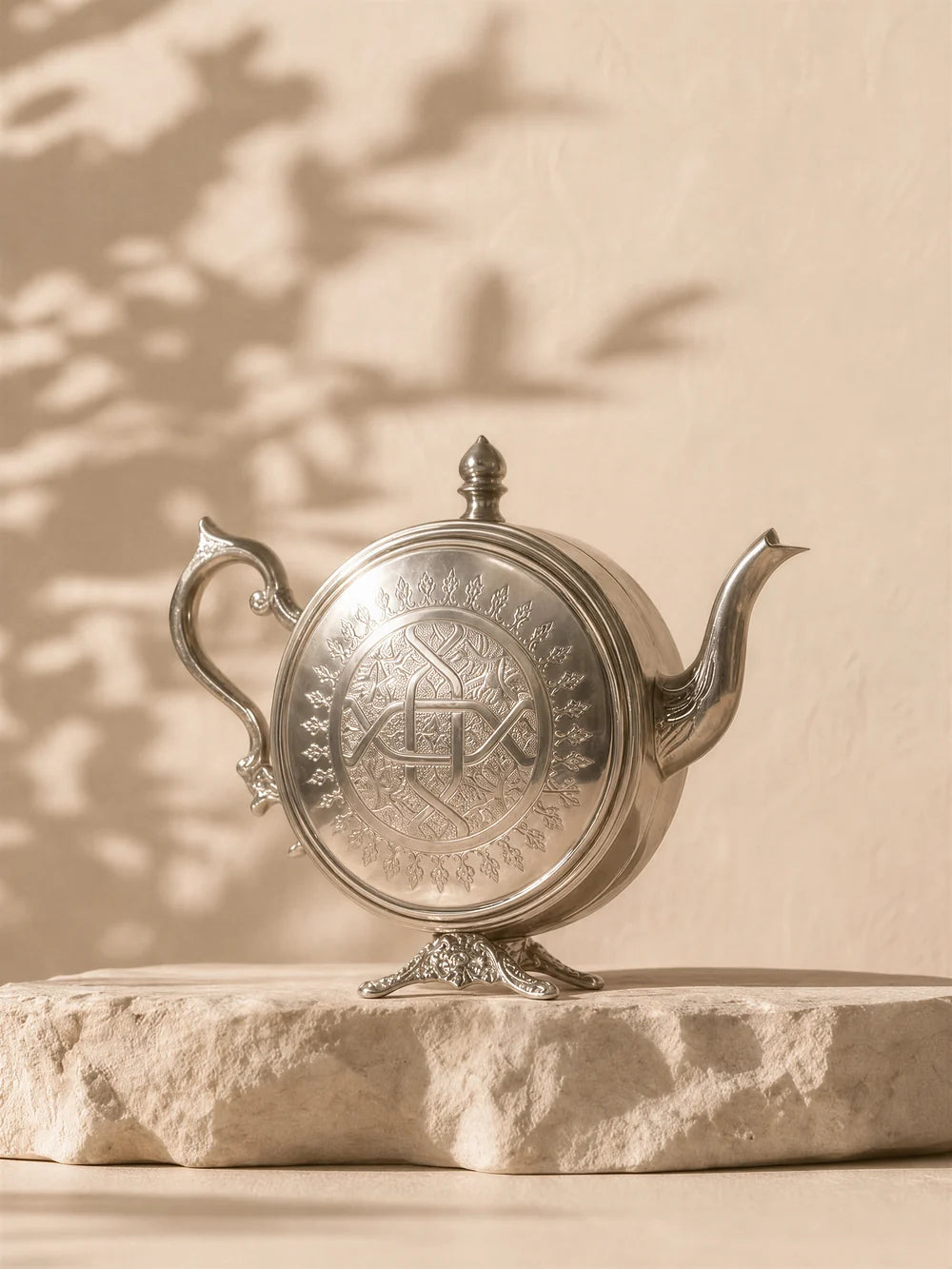 Handcrafted Moroccan Teapot – Traditional Engraved Tea Pot | 3 Sizes or Set of 3
