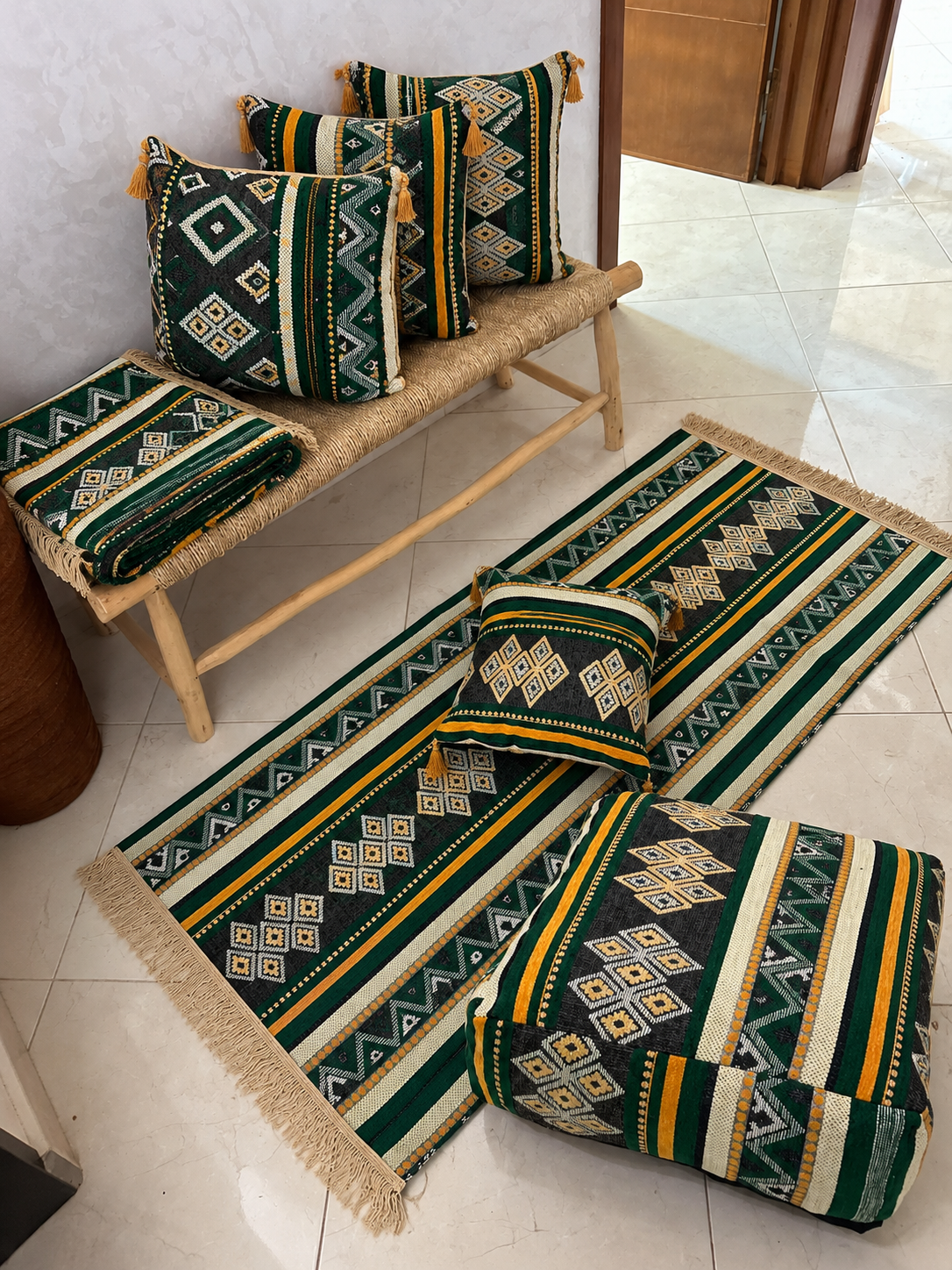 Handwoven Moroccan Amazigh Wool Collection — Build Your Set