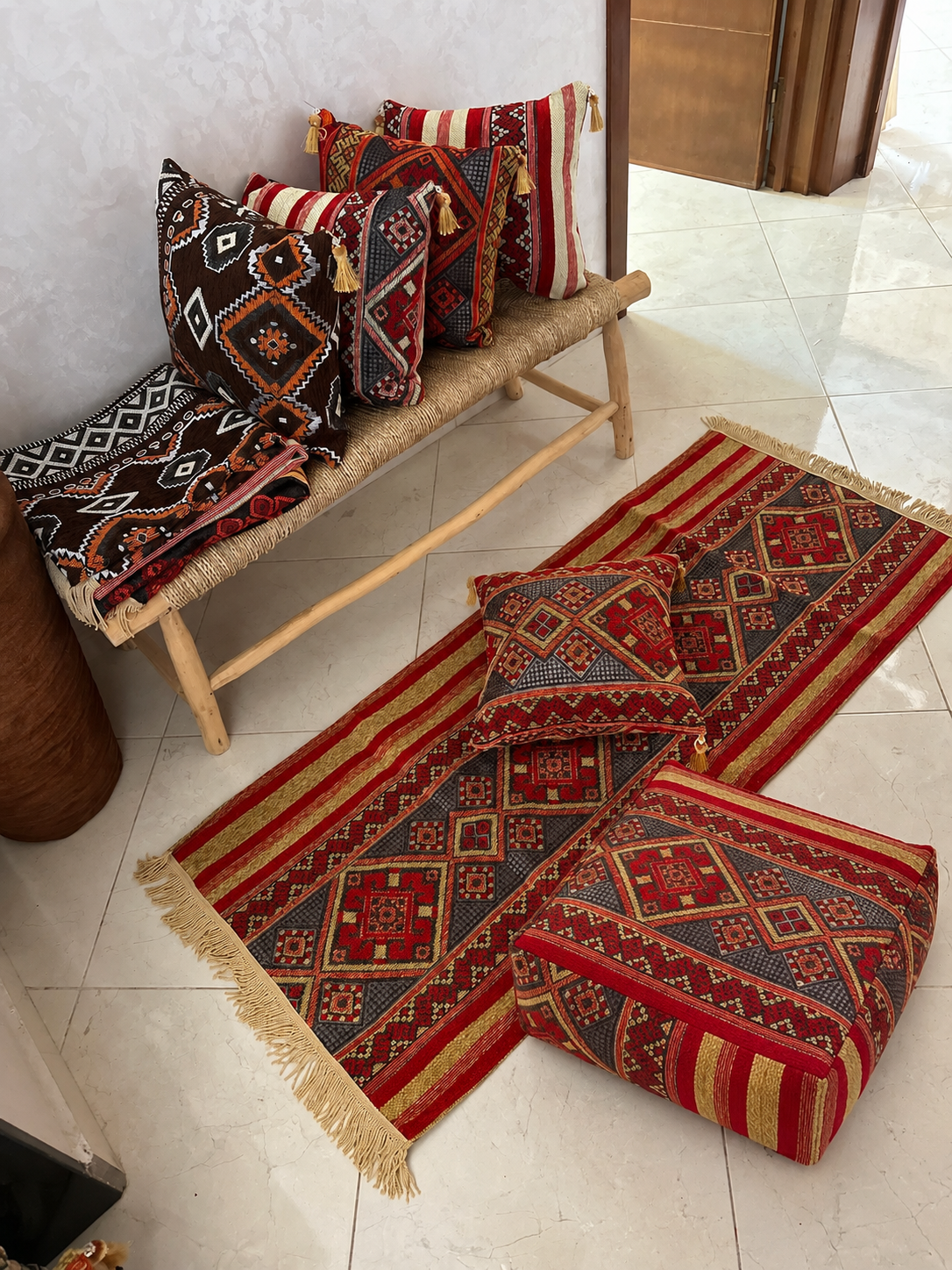 Handwoven Moroccan Amazigh Wool Collection — Build Your Set